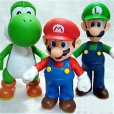 Bonecos - Mario + Luigi + Yoshi